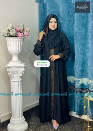 120 Gher Borkha, 85 inch Hijab, Nikab Premium Quality Dubai Cheri borka2401