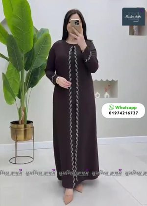 Borkha+Hijab Mahia Dubai Stone Barkha Adjust waist