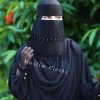 আরাবিয়ান ডিজাইনের কারচুপি নিকাব nikab03 black