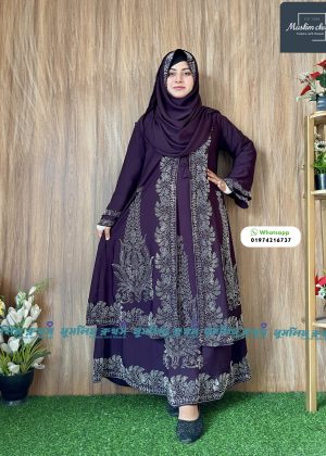 Alternative view of Extra koti, Borkha & Hijab Stylish Les Stone Dubai Chery Borkha 2521