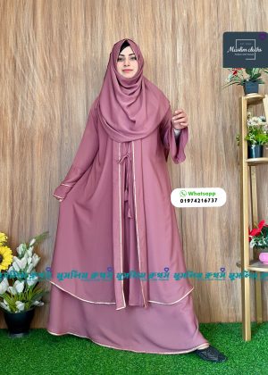Alternative view of Borkha + Hijab Stylish Stone Borkha Dubai Cherry Borka2510