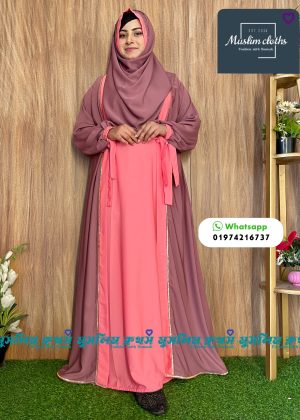 Extra koti, Borkha & Hijab Stylish Les Stone Dubai Chery Borkha 2515