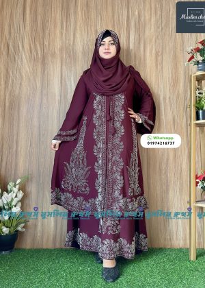 Alternative view of Extra koti, Borkha & Hijab Stylish Les Stone Dubai Chery Borkha 2523