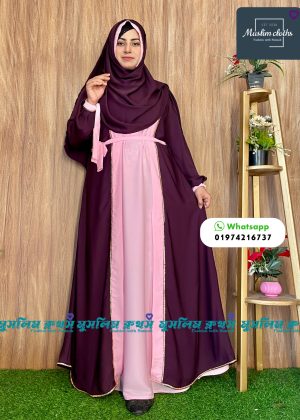 Extra koti, Borkha & Hijab Stylish Les Stone Dubai Chery Borkha 2516