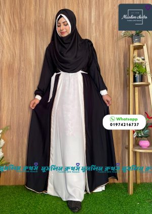 Extra koti, Borkha & Hijab Stylish Les Stone Dubai Chery Borkha 2517