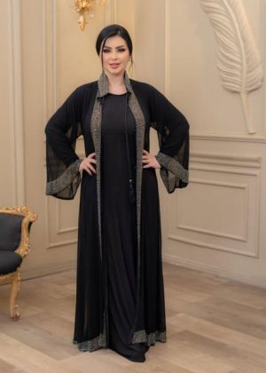 Extra koti, Borkha and Hijab Stylish Stone Dubai Chery Borkha 2550