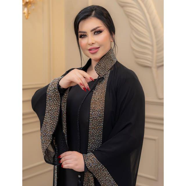 Extra koti, Borkha and Hijab Stylish Stone Dubai Chery Borkha 2550 - Image 2
