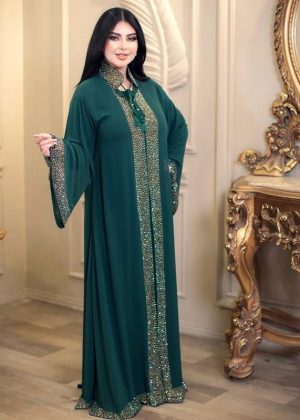 Alternative view of Extra koti, Borkha and Hijab Stylish Stone Dubai Chery Borkha 2553
