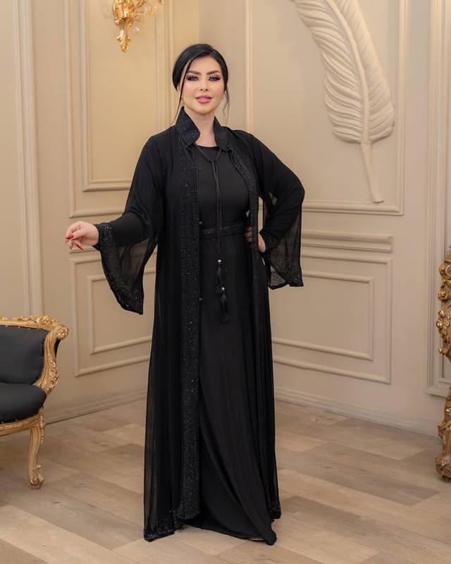 Extra koti, Borkha and Hijab Stylish Stone Dubai Chery Borkha 2550 - Image 4