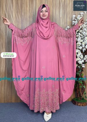 Abaya & Hijab Stylish Stone , Dubai Chery Mahira Borkha 2581