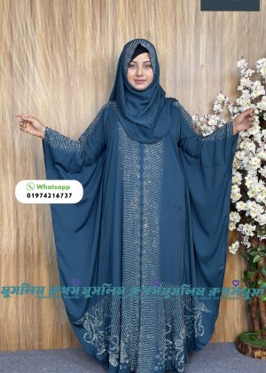 Borkha & Hijab Stylish Stone , Dubai Chery  Ayat Borkha 2571
