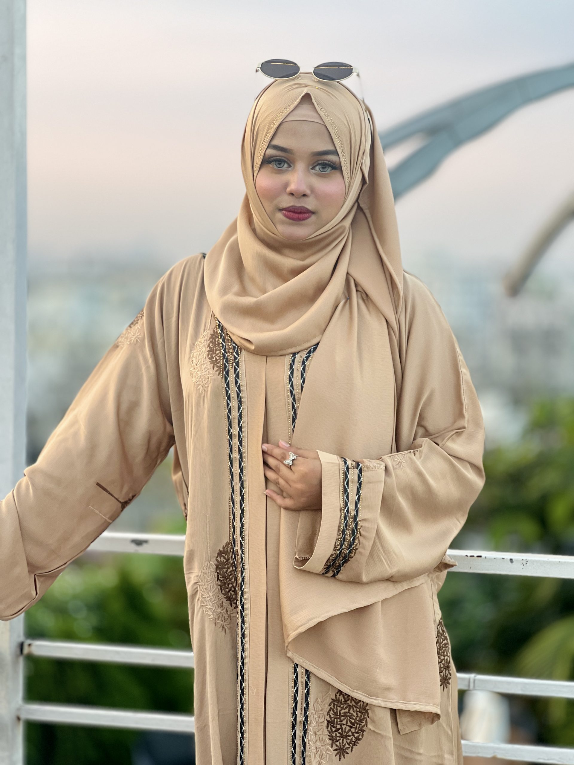 Premium Zafran Embroidered Borka – A Royal Statement of Elegance 25205 - Image 3