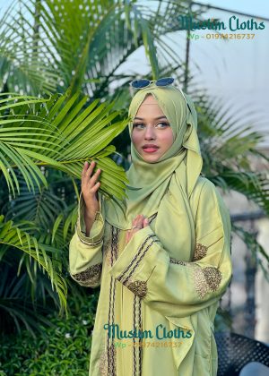Alternative view of Premium Zafran Embroidered Dress â A Royal Statement of Elegance 25207