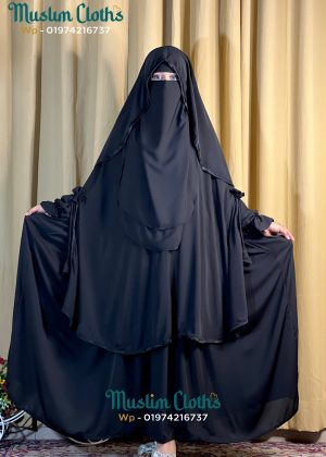 Alternative view of Haya Borka – Premium Dubai Cherry Fabric | Modest & Stylish Borka for Women 25221