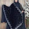প্রিমিয়াম স্টোন ওয়ার্ক ভেলভেট শাল – Zhinuk Black | ইন্ডিয়ান সুপার কোয়ালিটি ভেলভেট শাল