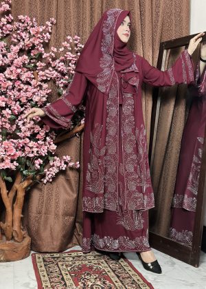 Alternative view of Extra koti, Borkha and Hijab Stylish Les Stone Dubai Chery Borkha 2601