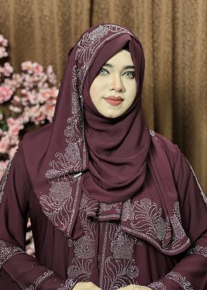 Alternative view of Extra koti, Borkha and Hijab Stylish Les Stone Dubai Chery Borkha 2604