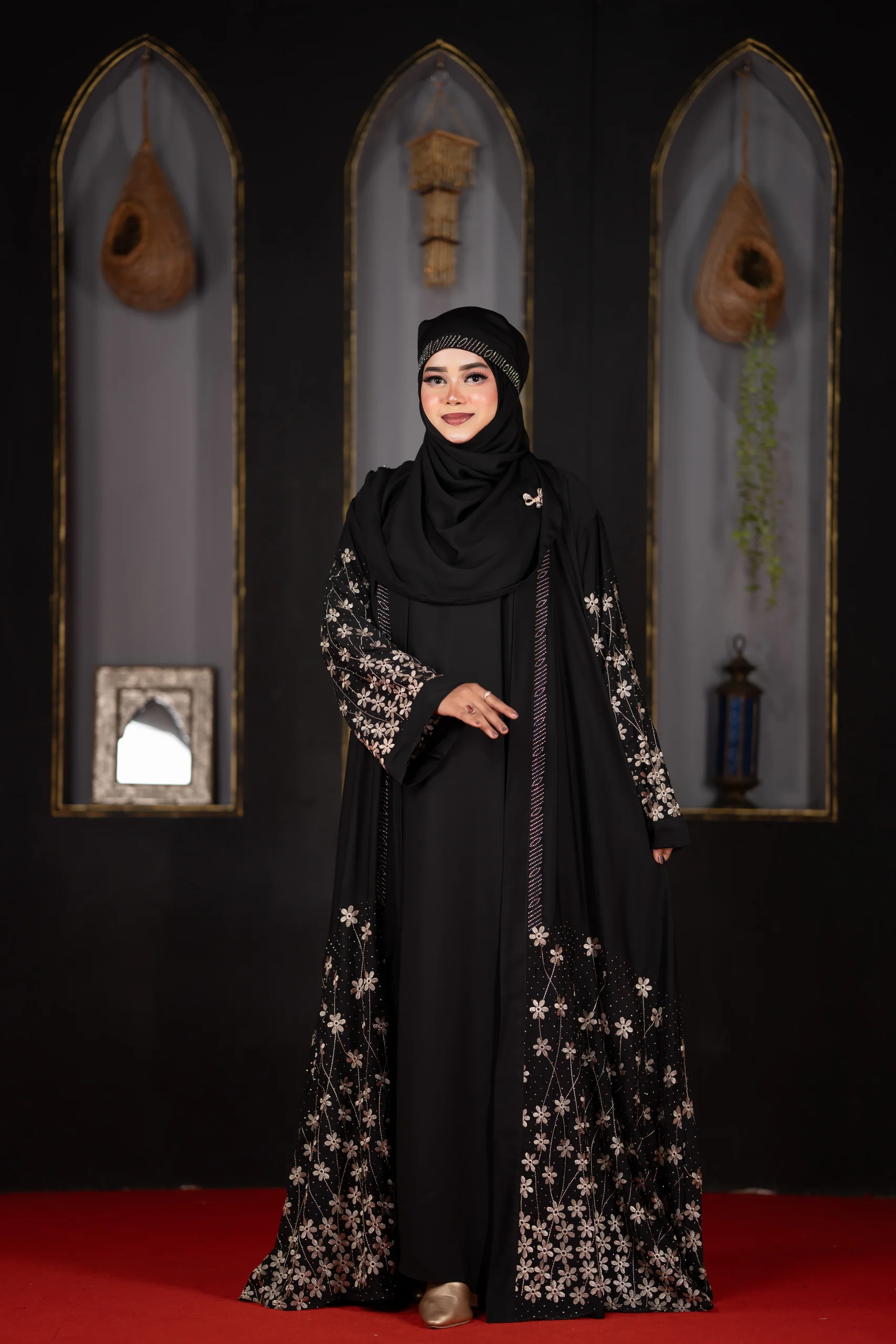 2615 Premium Embroidery Burka for Women in Bangladesh | Stylish Modest Wear | Muslim Cloths - Image 4