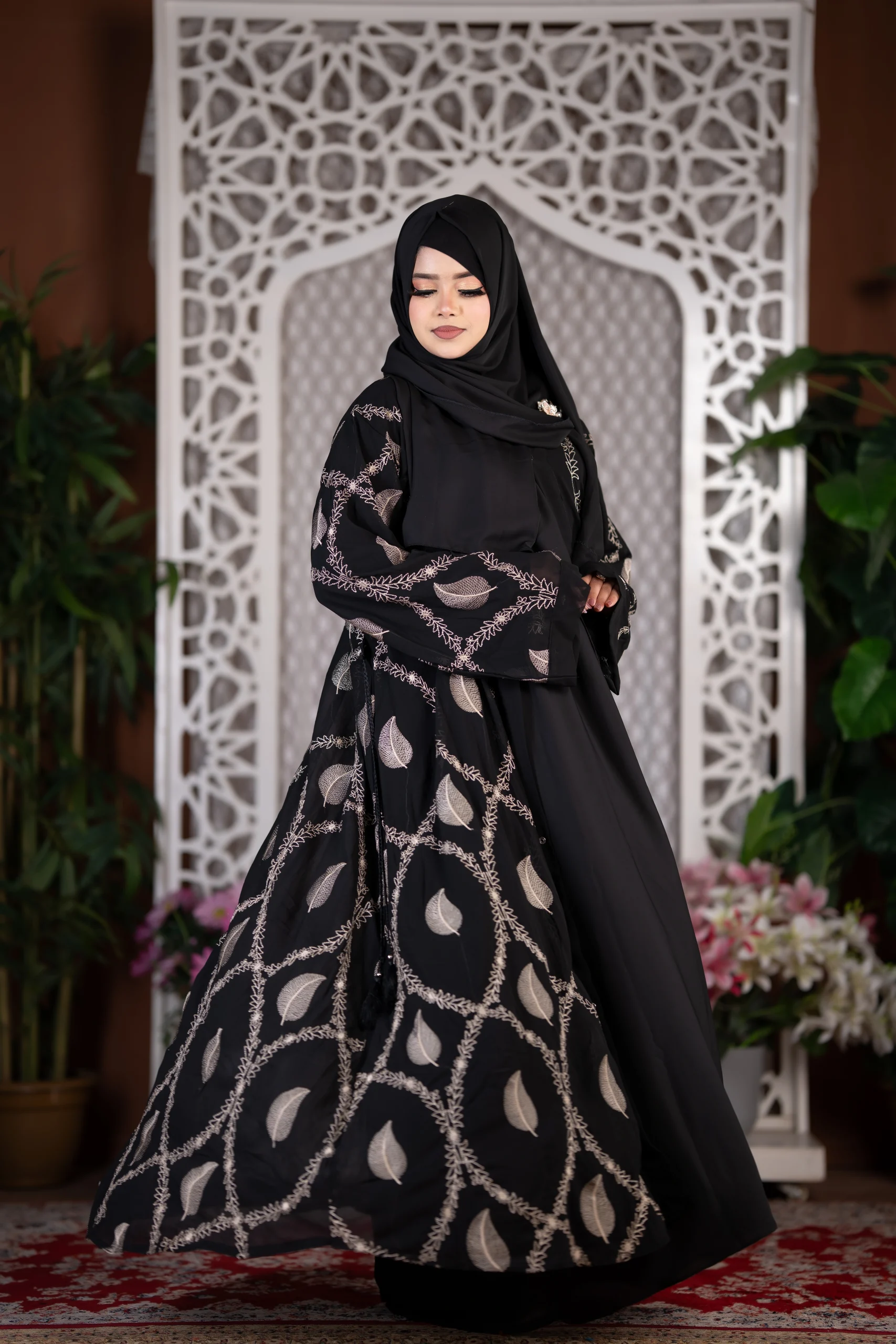 2620 Premium Embroidery Burka for Women in Bangladesh | Stylish Modest Wear | Muslim Cloths - Image 3