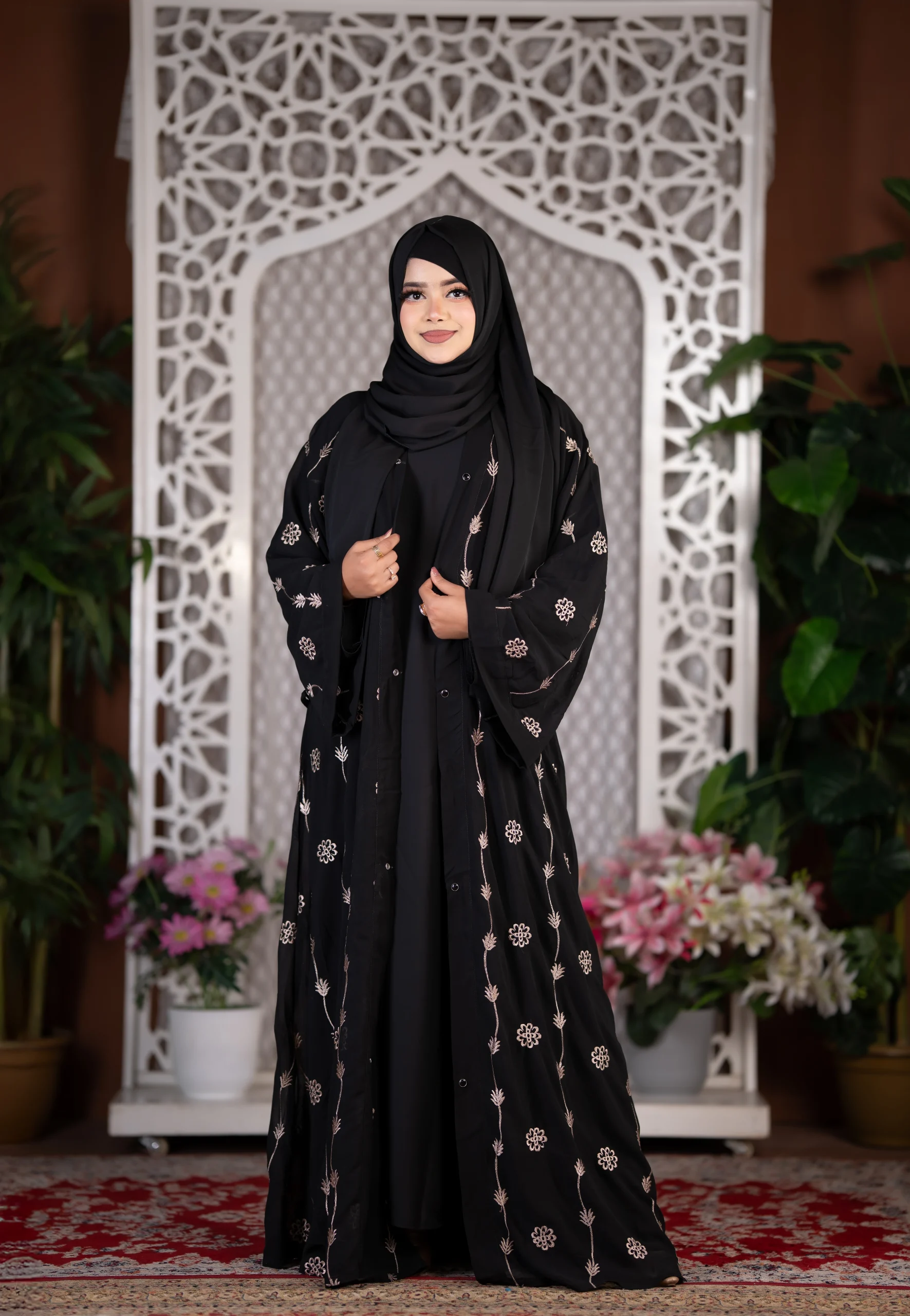 2625 Premium Embroidery Burka for Women in Bangladesh | Stylish Modest Wear | Muslim Cloths - Image 4