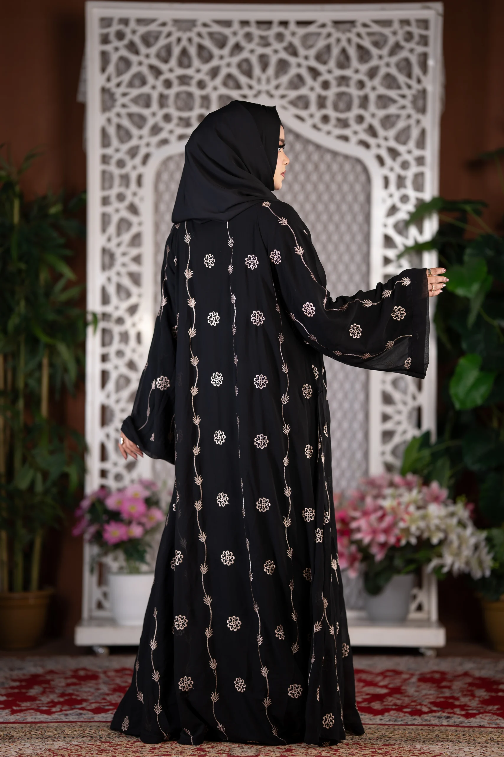 2625 Premium Embroidery Burka for Women in Bangladesh | Stylish Modest Wear | Muslim Cloths - Image 3